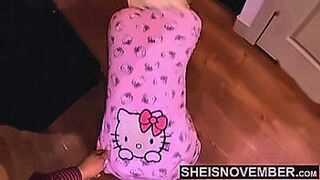 Hot Alert I Suck Stepdad Big Cock After Lunch While Kneeling And Rough Doggystyle Wet Pussy Fuck, Submissive Hot Ebony Stepdaughter Sheisnovember Large Natural Tits And Hard Nipples Shaking, Brown Booty Out While Fucking In Pajamas By Msnovember — | mulhe