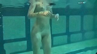 Explosive Drop Swimming nude in swimming pool lonely babe Irina — | boys swimming nude | takes your breath in stages