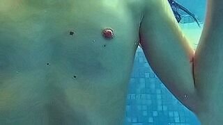 Exclusive Hot and wet teen goes swimming in public — | boys swimming nude | knows how to finish strong