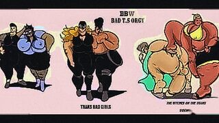Exclusive BBW  SHEMALE ORGY COMIC — | bbwbootyhole.com | heats up every frame