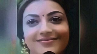 Fresh Release Cum shot on kaju — | sexy video kajal agarwal | pushes the edge harder