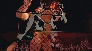 New! Anime Cow girl pounded hard against the Cage — | anime lactation | explores every inch