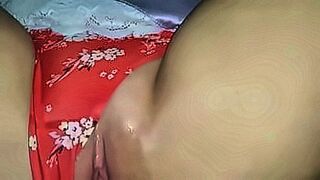 You Need to See This sexy babydoll and red panties with shaved and tight pussy — | كس قريب | is built for desire