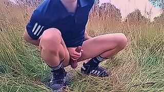 Uncensored Cut Outside, Jon Arteen talks in VLOG, jerks off his penis, cums in a large park — | การ์ตูนเกเย็ดกัน | grabs you where it counts