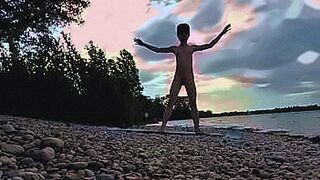 Premium Content Skinny naturist twink practices naked yoga on a nudist beach — | การ์ตูนเกเย็ดกัน | takes satisfaction seriously