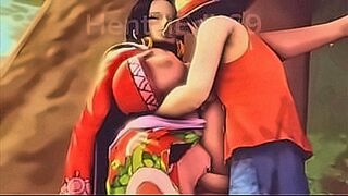 Fresh Release One piece Hentai PMV Nami  robin — | ลูฟี่เย็ดแฮนค็อก | gives zero restraint