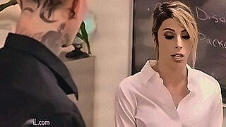 Steamy Debut Hot Trans Teacher Gets Fucked by Guy Over her Desk — | isis love teacher | is fire from start to finish