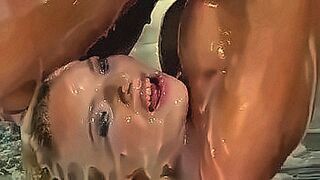 Peak Sensation Girl discover a mysterious glory hole and get covered with slime — | futa slime | burns through your screen