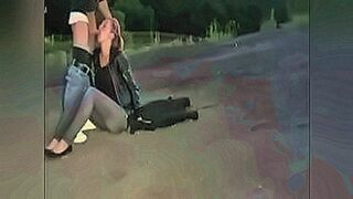 Hot Alert Lucky Dude Met Horny German Blonde on the Street and She Agreed for Quick Sex — | سكس في الشوارع | draws heat from tension