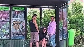 No Limits Tonight Cute brunette with big tits fuck in the middle of street in public sex threesome — | سكس في الشوارع | delivers edge-to-edge excitement