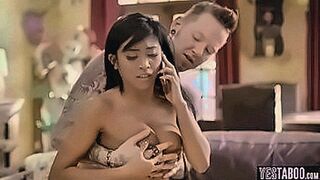 Lips Locked Cute teen cheating on BF while talking to him on the phone — | a slut phone | owns every second