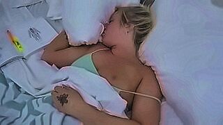 Hard to Resist Desperate to Finish his Homework. A Boy Enters his Step-Sister's Room to Find her Sleeping. Upon Seeing her Naked Body he Decides to Finger her and Slide his Cock in her and Finishes with a Nice Creampie — | blonde sisters | teaches your bo