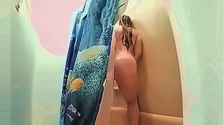 Pure Desire PAWG washes her ass and pussy as we spy on her in the shower — | سكس تجسس محارم | saturates the senses