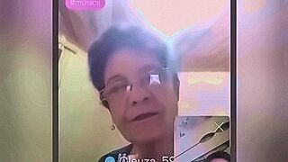 Red-Hot Premiere Horny old woman showing off her chest — | juliana bonde peitos | caresses the edge