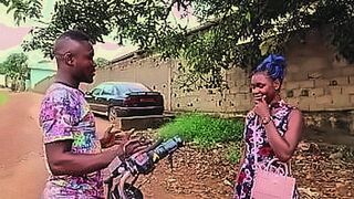 Featured Title the mboa motorcycle taxi driver with his client in the undergrowth of the village — | marianny garcia nude | makes you beg inside