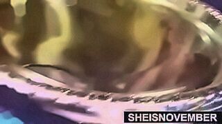 Late Night Pick Erotic Chubby BBW Nude Body Dripping Oil While Peeing, Posing In The Bathroom, Standing On A Counter Top Edge, Thick Pretty Babe Sheisnovember Huge Busty Areolas And Big Tits Jiggle, Spreading Her Bubble Butt, Pussy Erotica By Msnovember —