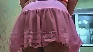 Must Watch Pee. Pregnant twists elastic butt in pantyhose, and then urinates. Amateur. — | 熟女 パンチラ | owns your attention