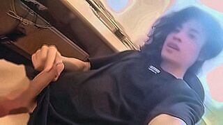 New! This sexually excited student boy masturbates his shaved penis and ejaculates sperm at school in a class room — | سكس مصري ملط | hits all the right spots