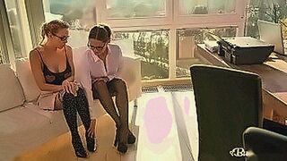 Premium Content Busty lesbian boss Barbara dildo fucks her blonde secretary Florane — | barbara de regil nude | redefines erotic power