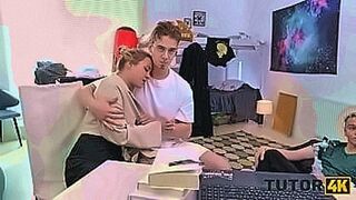 Explosive Drop TUTOR4K. Sexy private teache Isabel Rose doesn't mind to have 2 cumshots on her face — | isabel love | flows with raw desire