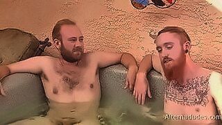 Critics Love It Ginger Hipster Fools Around in Hot Tub with His Hairy Blow Buddy — | rede tub | leaves you gasping