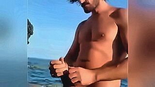 New! Hot male jacking off on the beach — | thomaz costa batendo punheta | takes control and doesn't hold back