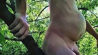 Online Now Nude tree climbing playing with belly — | 優木まおみ エロ | makes control impossible