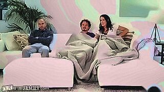 Just Released While a family watches a movie together, Reagan Foxx wants his stepson's cock so badly. Giving him a handjob isn't ALL Reagan wants to do. But if they manage to get the to leave without telling him of their shenanigans, then the REAL fun — |