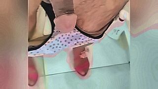 Members Only Delicious naked transvestite, in slippers and my pantyhose — | shinobu nua | paints lust with every second