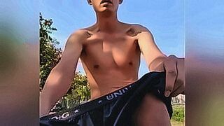 Late Night Pick Taiwanese hottie - He Pinlin Dog slave peeing in the wild — | 孟若雨 | knows how to tease and please