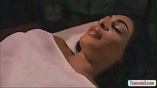 Just Dropped Black masseur lets his Ts client get naked so he can start massaging her body.After that,he starts oiling her body and massage it passionately.Next is,he get horny and start sucking the tits of his customer.In return,she suck her cock and rid
