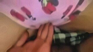 Strictly Adult She was so horny, she spread her pussy. An Asian gave her a cock to suck until her mouth was full of cum. Then he stuck his cock into her clit, fucking her pussy with loud moans, making her extremely aroused. She masturbated twice and cumme