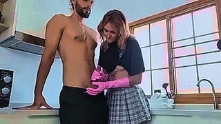 You Know You Want It Veronika Gets Fucked Wearing Latex Gloves, Pantyhose and Plaid Miniskirt — | ミニスカパンチラ | knows how to take over