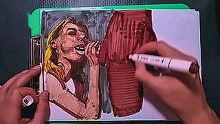 Can't Be Missed how to draw with markers? from sketch to painting — | how to draw cum | triggers every emotion