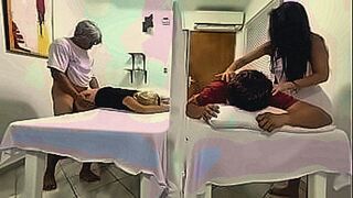 Peak Sensation My Wife is Fucked Next to Me in the Massage Parlor I Can Hear the Noises and Her Sexual Moans But the Curtain Doesn't Let Me See NTR — | بنت تنيك ولد | aims right for your pleasure zones