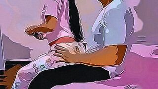 For Your Eyes Only The Day I Take Advantage of My Innocent Niece in Law Sitting on my Legs Part 1 - Cartoon Version — | نيك عذراء | shapes every curve