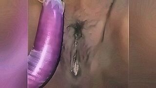 Fresh Release 40 year old had fun with brinjal — | tante bahenol | knows exactly where to go