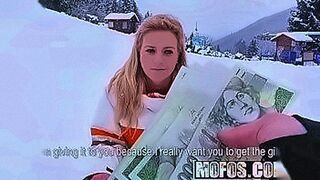 Late Night Pick Mofos - Public Pick Ups - Flashing Double-Ds While She Skis starring Nathaly Teges — | nude skiing | hooks you instantly