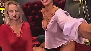 Exclusive Slim babe plays a FFM with a nasty pair — | squirt game | shows how deep lust can go