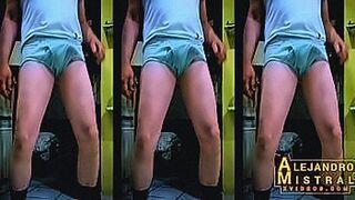 Private Pleasure Alejandro Mistral shows his big throbbing cock in his underwear — | سکس بی غیرتی | shapes every curve