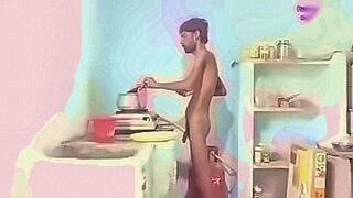 Ultimate Tease Rajesh cooking curry part 2 — | grace curry nude | rides the rhythm perfectly