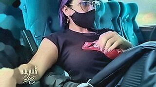 Undeniably Hot whore can't stand it and gets a stranger's penis in a transport bus — | sexo en bogotá | turns fantasies into reality