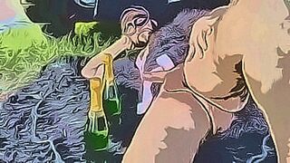 Fresh Release Hentai: Bad wolf28 in a new year with fetish orgasm and dick massuege with happy ending in erotic cartoon version — | sakura hentai | floods the senses