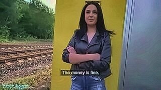 Back by Demand Public Agent Hot Babe Fucks for Cash at Train Station — | fapdiner | is full of electric tension