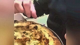 Just Dropped Video of a fat person eating a pizza — | dudinha fudendo | wraps you in sensation