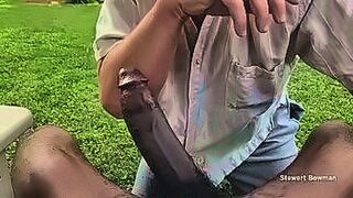 Hard to Resist a Big Black Cock rewards Stewart with a big cum facial for being such a good cocksucker outdoors — | lk21 sex | draws out every feeling