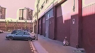 Lips Locked Blonde slut Leyla Black is mouth fucked outdoors while strangers groping her then master bangs her in various public places all over European town — | mildura nudes | redefines erotic power