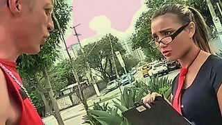 Only Here Picked Up the New Student on the Street — | sava schultz sex | follows your desire curve