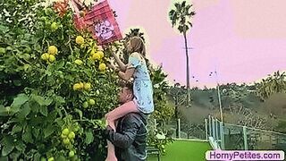Now Streaming Petite Ava Parker gets her kite stuck in a tree, luckily her neighbor helps her how to get it.After they get the kite,she lets her neighbor get into her house and she then starts sucking his dick.In return the guy licks and fucks her wet pus