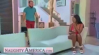 Hot Right Now Naughty America - Daya Knight rides a big cock on the couch and she can't get enough of it — | daya sex | brings total immersion